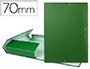 Carpeta de proyectos Liderpapel Folio lomo 70 mm. Verde